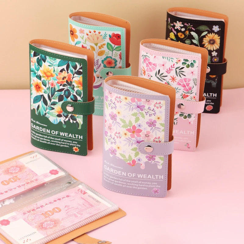 A6 สีสัน Money Budget Planner Binde 50 แผ่น Photocards สําหรับ Budgeting เงินสําหรับ Budget Binde