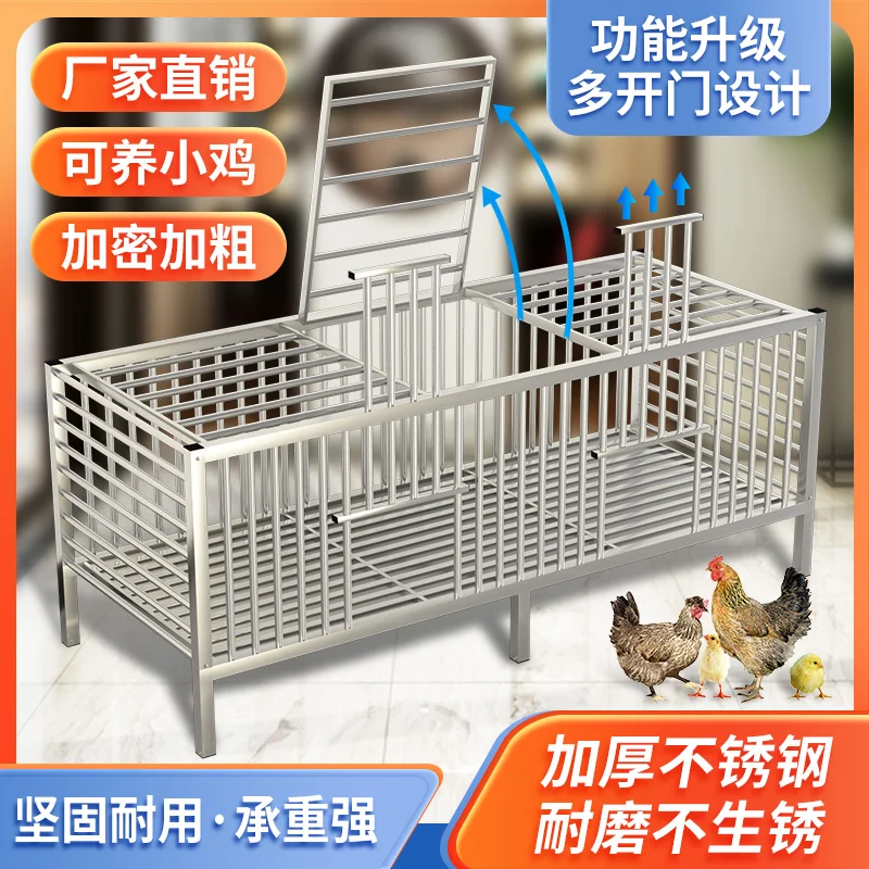 

Chicken Cage Home Outdoor Stainless Steel Rabbit Cage Pigeon Cage Chicken Goose Duck Cage