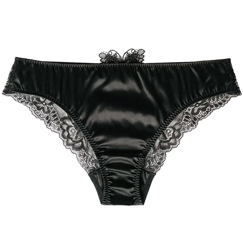 Women Ture Silk Briefs GF Gifts Private Live Show Panties Harajuku