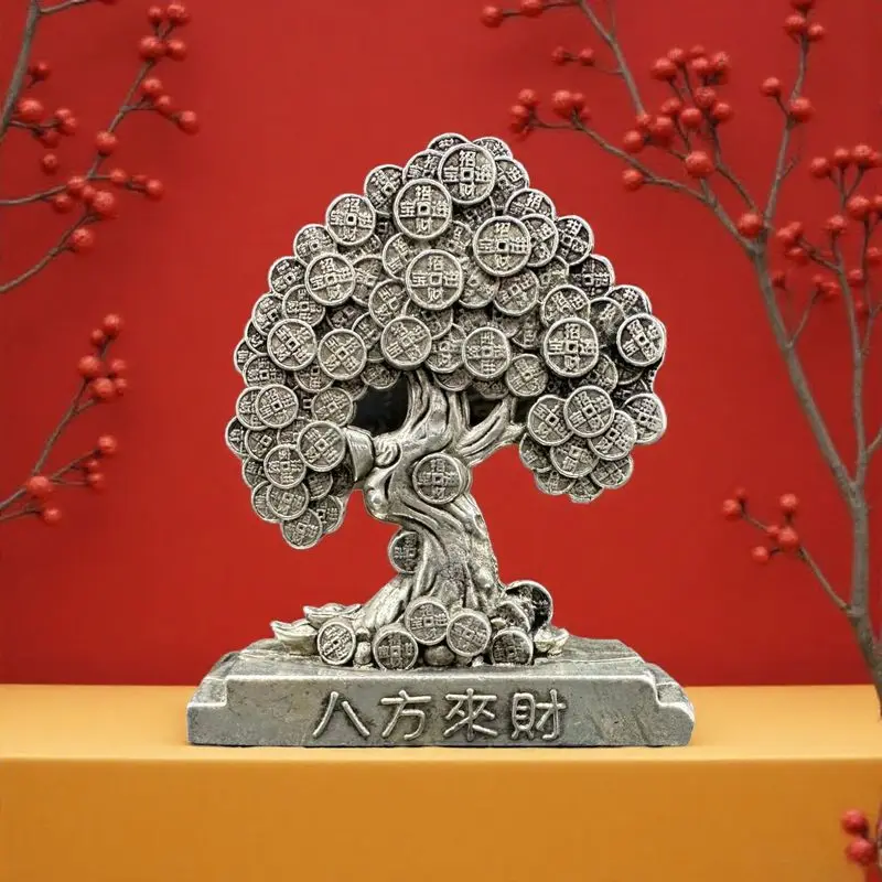 Money Ornament Fortune Tree Gift for Company Store Opening Home Decoration