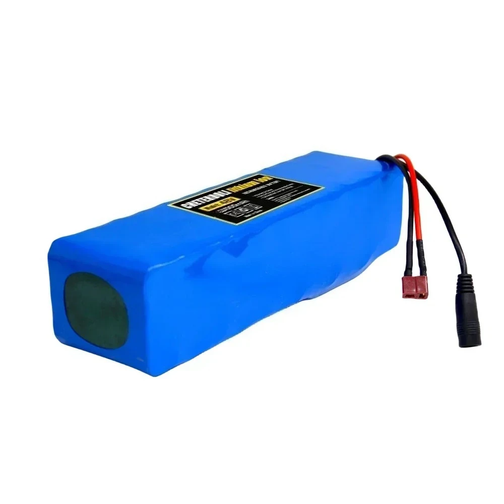 High Capacity 48V 10Ah Li-ion Battery for  Bicycle Scooter, 13S3P 10000mah with BMS 54.6V Charger, Compatible with  500W