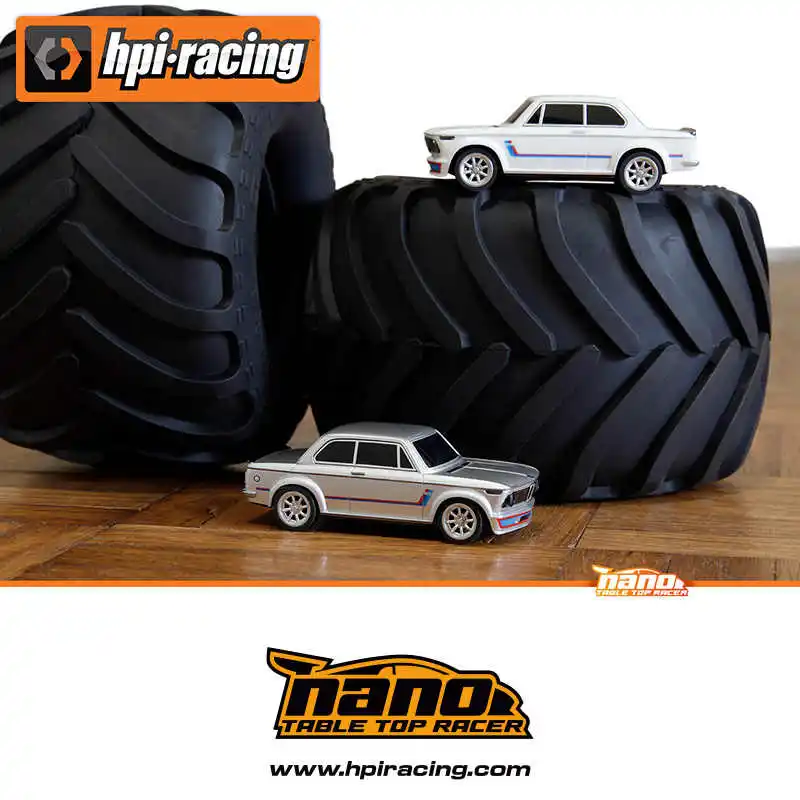 

Радиоуправляемая электрическая дрифт-машина HPI Nano TTR Simulation 1:64, 4 канала, 45 минут работы от батареи, модели 161400, 161401, 2002 Turbo, RTR