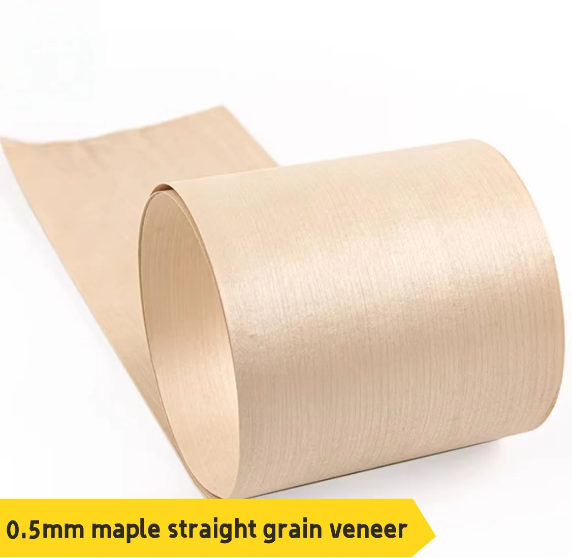 Thickness:0.5mm Natural Maple Straight Grain  Wood Veneer Sheets