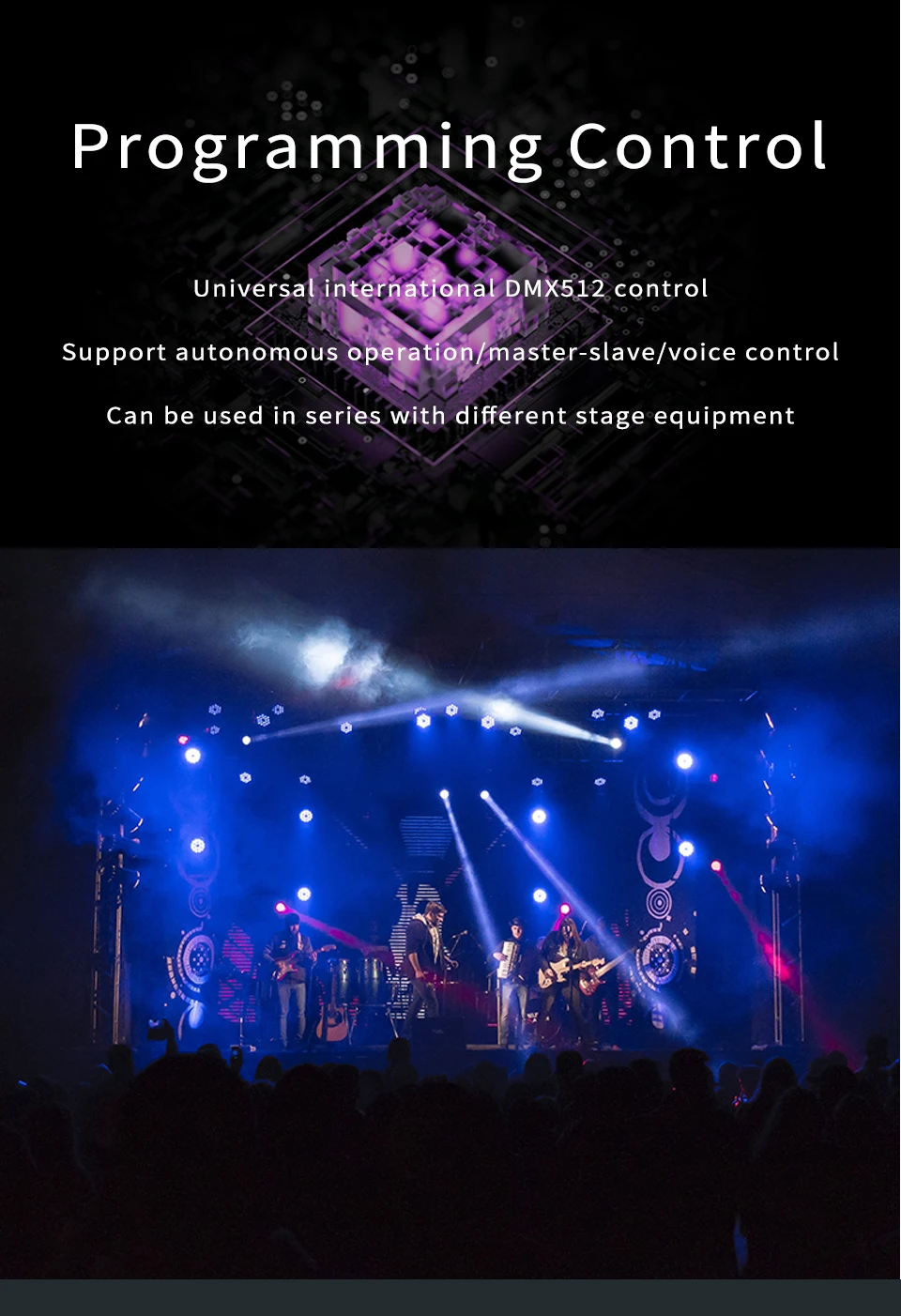 18x20W RGBW 4 in 1 LED Par Licht Einzelnes 20W Hochleistungs-Aluminium-Bühnenlicht DMX-gesteuertes Club Hotel DJ Disco-Licht – Detail 6