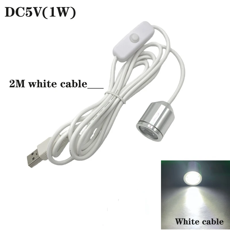 Mini LED Spotlights Ceiling Down Light DC5V Surface Mounted Spots Cabinet Counter Jewelry Showcase 1W Warm white light