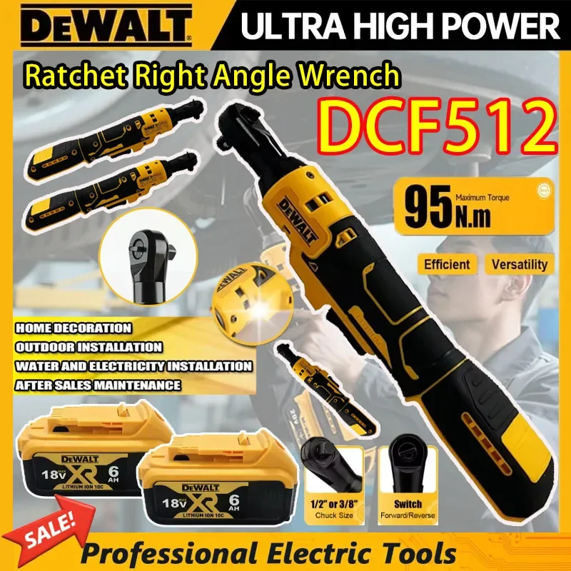 

Бесщеточный угловой гайковерт Dewalt DCF512 1/2 дюйма 3/8 с LED-подсветкой, аккумуляторный, с регулируемой скоростью, электроинструмент