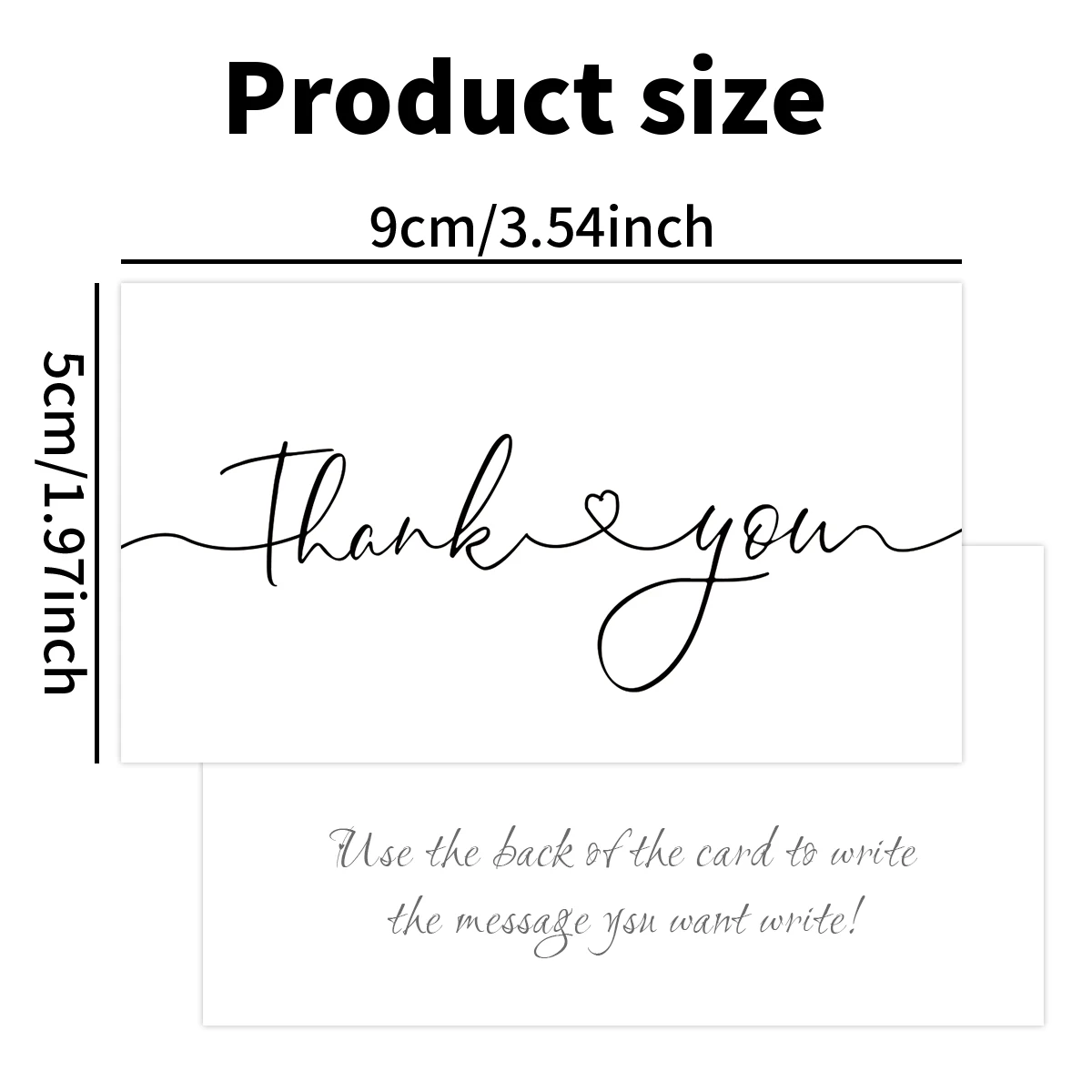 50pcs Simple Thank You Cards For Supporting Your Order Small Business Shop Cards Supplies,Goods Follow Card Gift Packaging Decor view 4