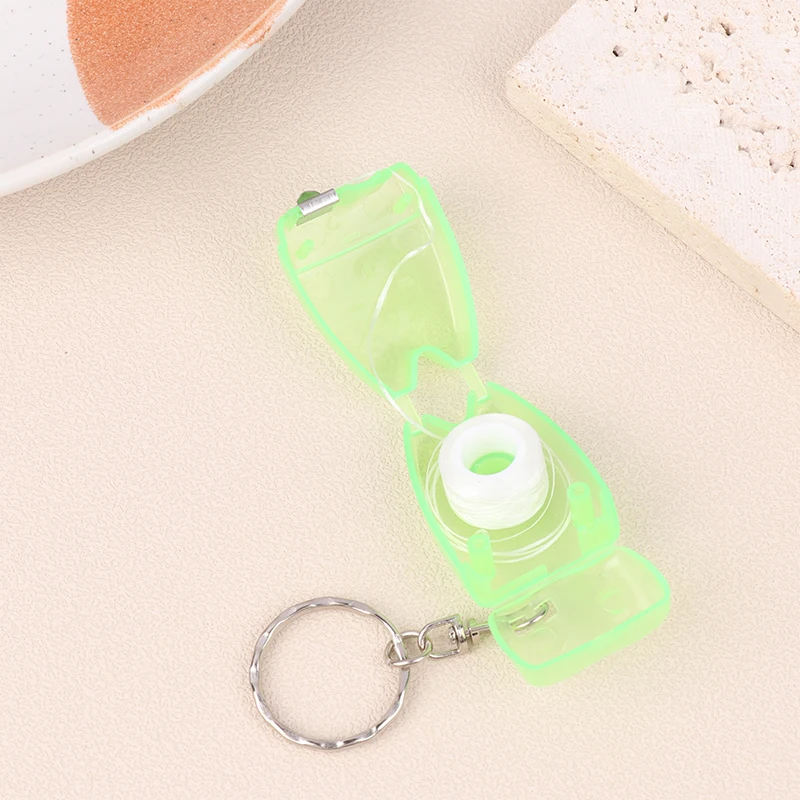 1pc Portable Dental Floss Teeth Clean Keychain For Teeth Cleaning Oral Care Tool