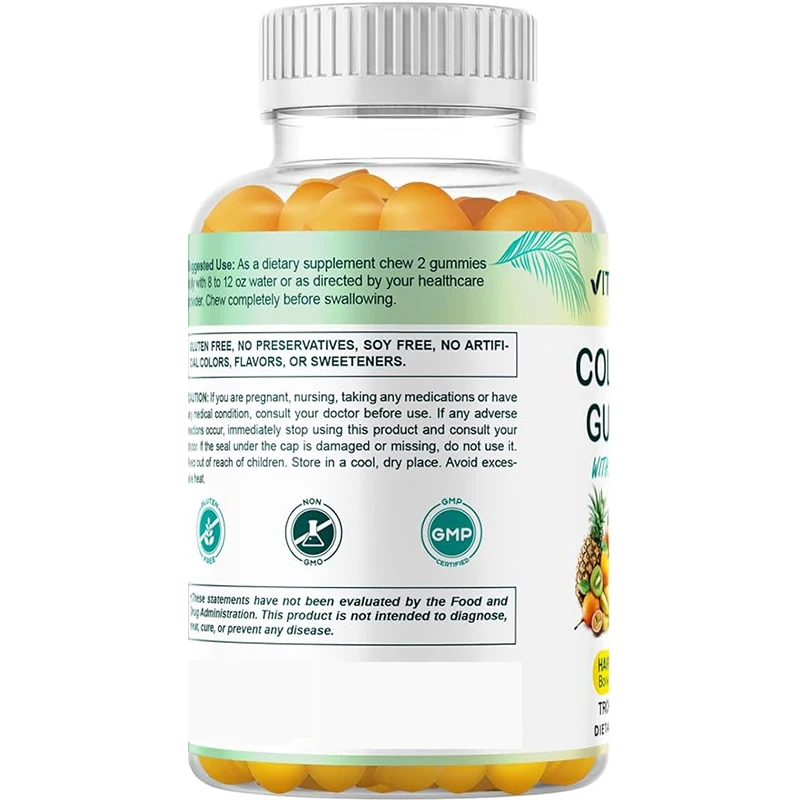 Vitamin hydrolyzed Kollagén gummies Visszafojt Vitamin C, Horgány, majd biotin, Támasztó Egészséges Reve