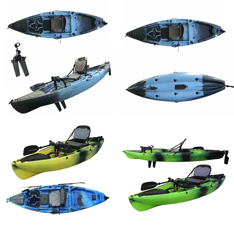Vicking 10ft Single Person Flap Pedal Kayak PE Plastic Fishing Kayak with Pedal System Sit on Fishing Kayak