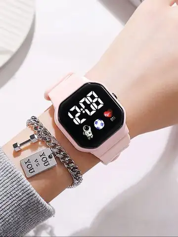 Kids Watch Sport LED Digital Watches Football Silicone Strap Waterproof Electronic Wristwatch for Children Boys Girls Gifts