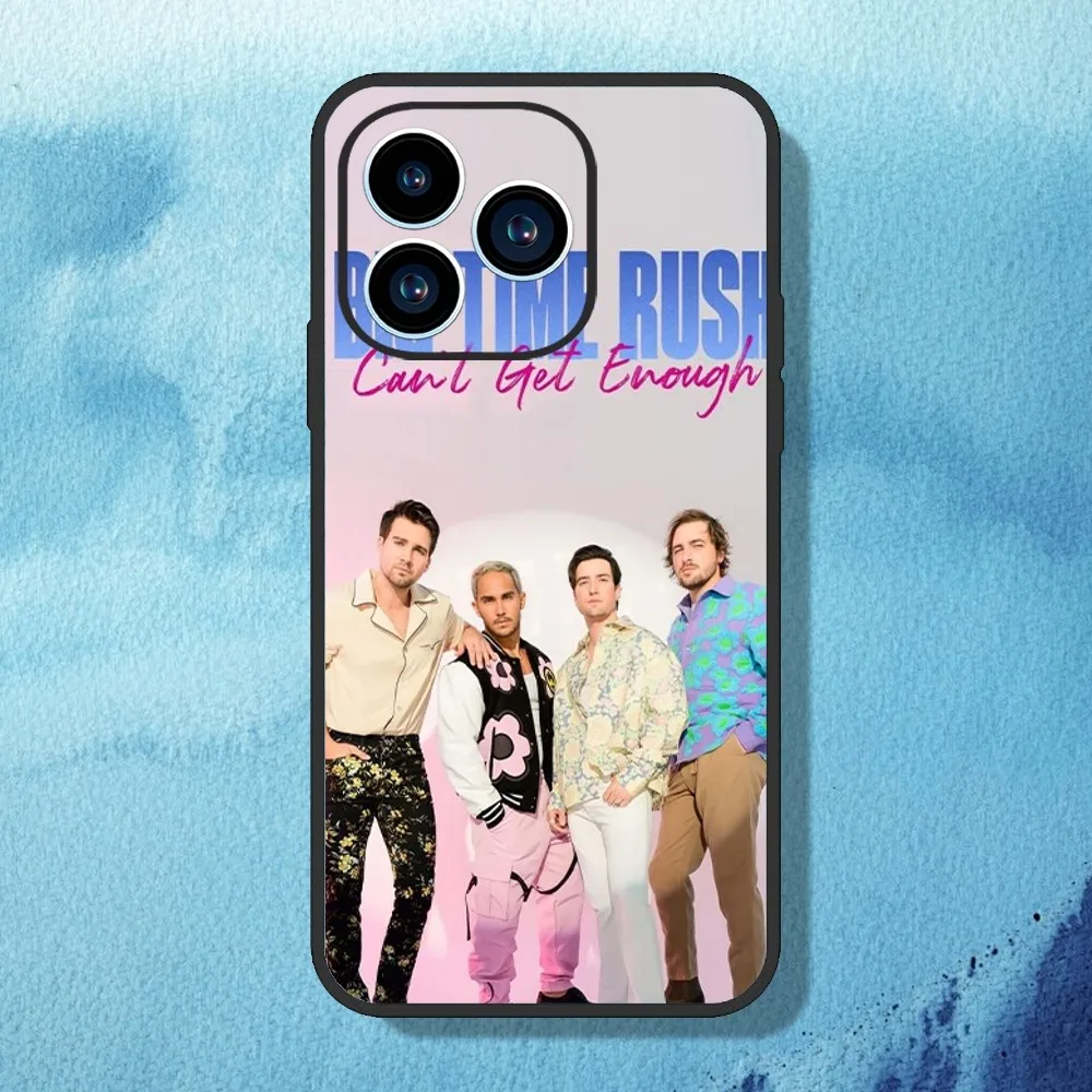 B-Big Time R-Rush Phone Case For iPhone 11 12 13 14 15 Mini Pro Max Plus 8 xr xs Black Shell