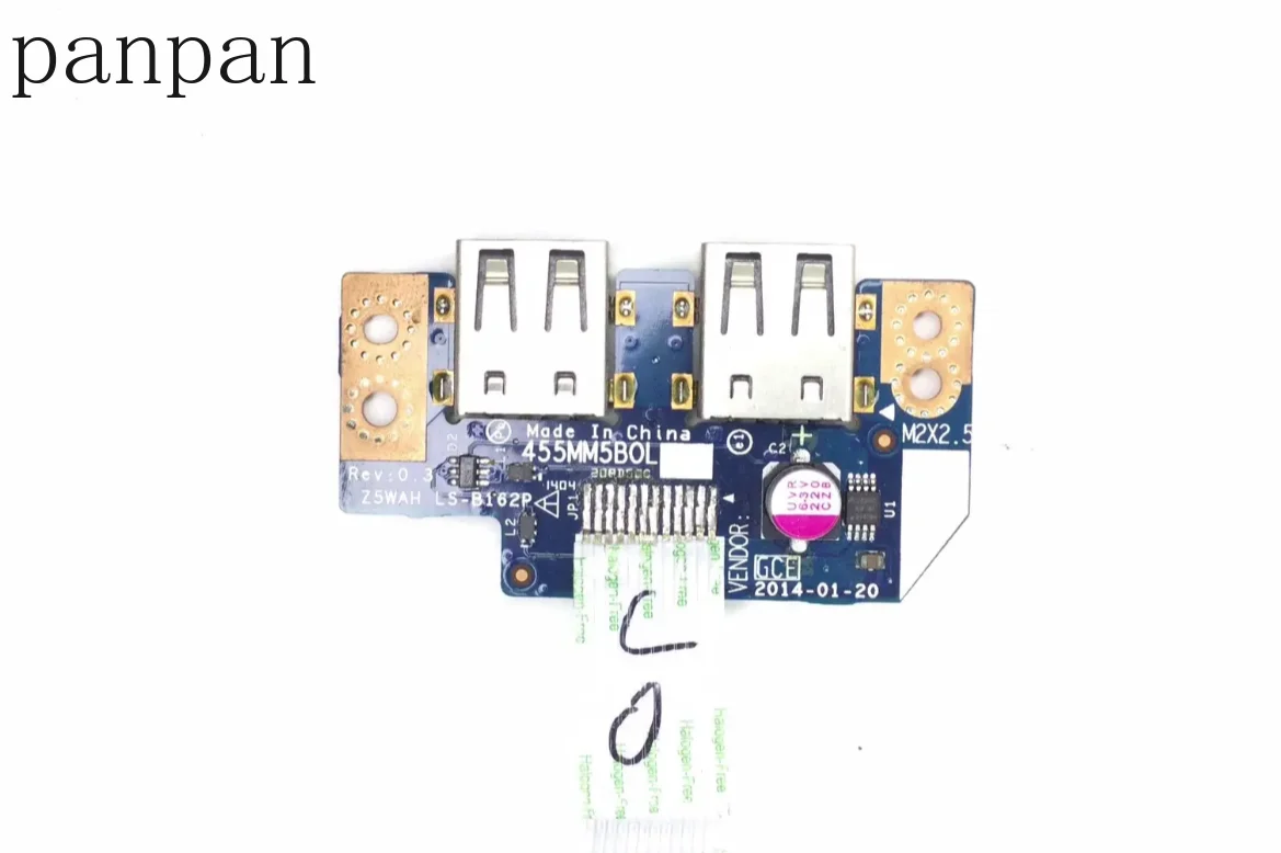 Z5WAH LS-B162P For ACER Aspire E5-511 E5-521 E5-571G E5-572 V3-572PG Laptop USB Board With Cable LS-B162P