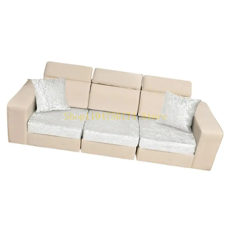 Pack of 5 Elastic Edges Sofa Cover Set for Daily Use Resistant to Pet Damage Includes Cushion Cover top sale