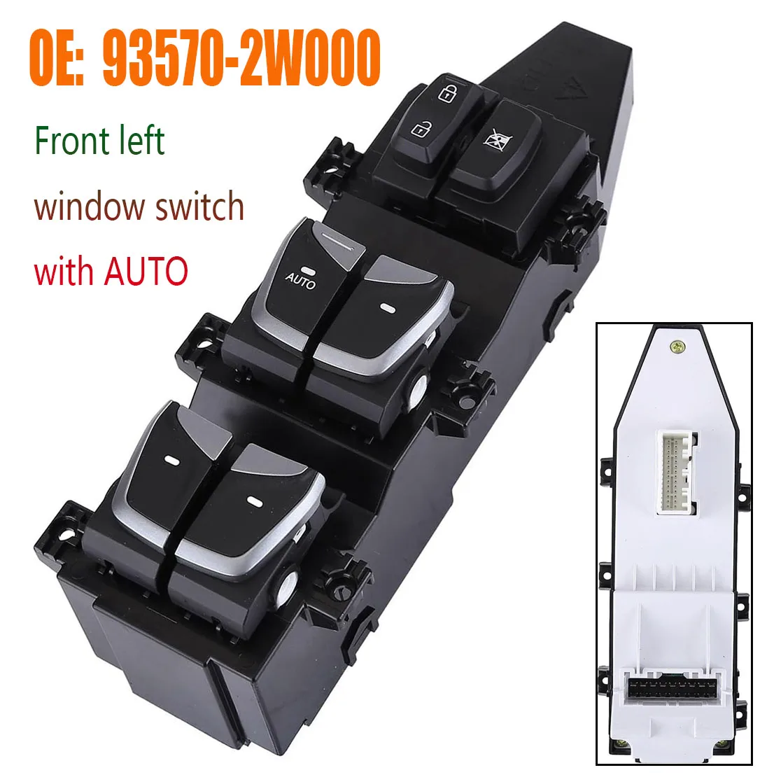 Window Control Switch for Hyundai Santa Fe IX45 DM 2013 2014 2015 2016 Front Left Electric Glass Lifter Button Parts 93570-2W000