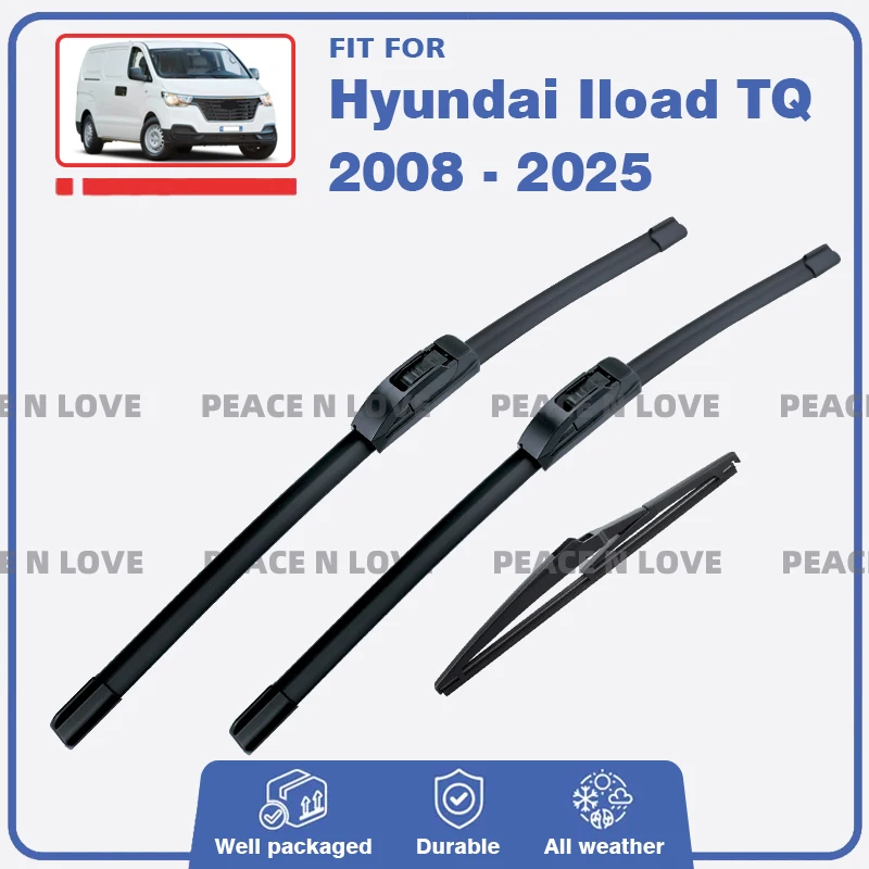 

3 шт., комплект передних и задних щеток стеклоочистителя автомобиля для Hyundai Starex Iload MK2 TQ 2008-2025, щетки для лобового стекла, аксессуары