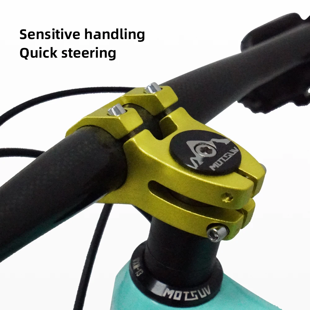 MOTSUV Bicycle Stem Road MTB Bike Handlebar Stem31.8mm Fork 28.6mm Cycling Aluminum Alloy CNC High strength Short Handlebar Part