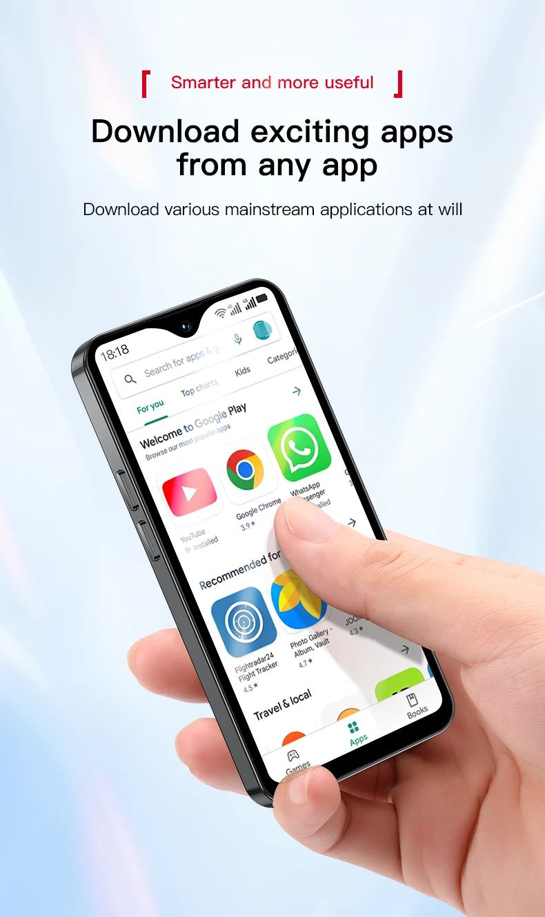 SERVO 17SE Mini Cute 4G Smartphone Android 8.1 16GB ROM 2 SIM Standby HD Camera GPS OTG Bluetooth Play Store Small Pocket Phone