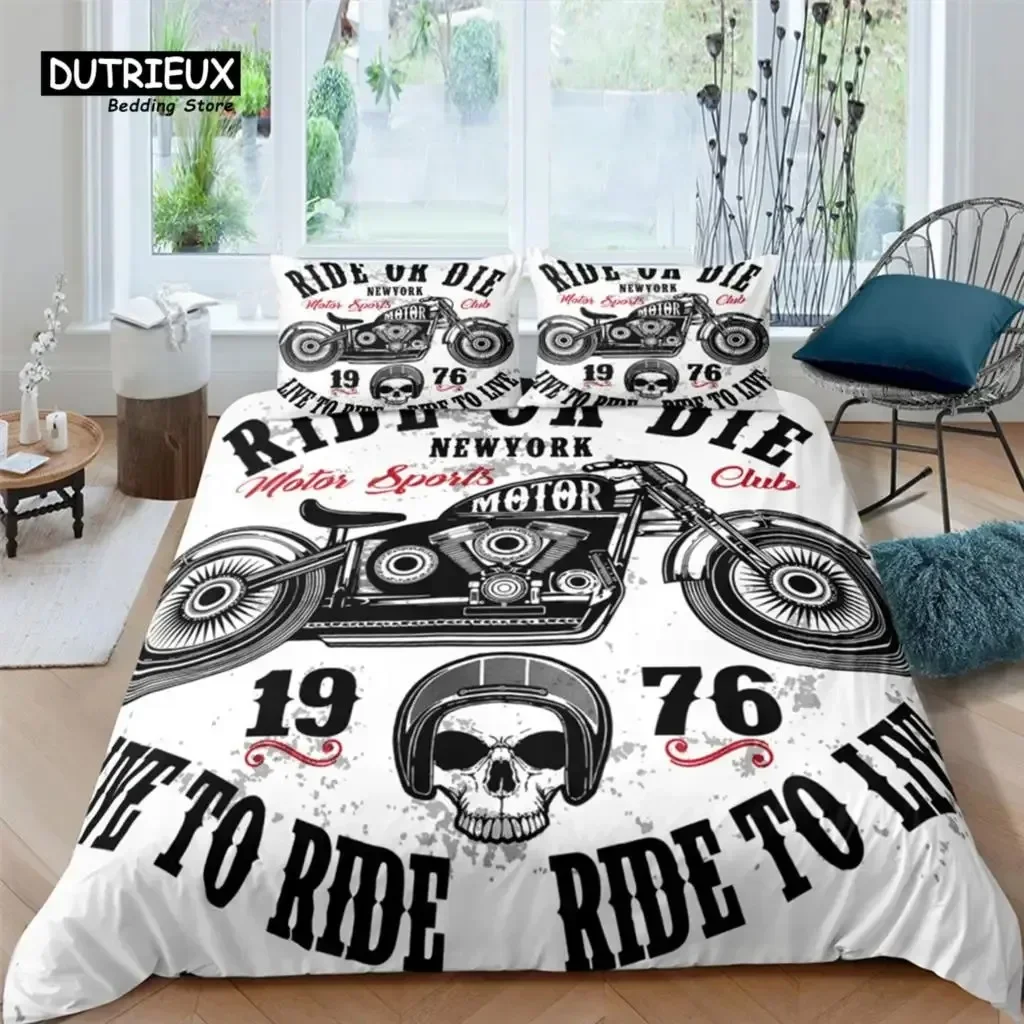 3D Motor Club Print Home Living Luxury Comfortable Duvet Cover PillowCase Bedding Sets Queen and King EUUSAU Size