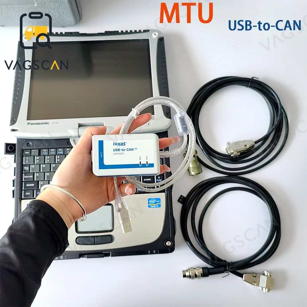 

For MTU diagnostic kit Diasys 2.72 CF 19 CF C2 laptop USB-to-CAN MEDC ADEC Full Kit controllers diagnosis scanner tool