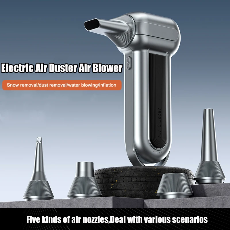 

Electric Air Duster Air Blower-200g Wind Pressure, Rechargeable 3-Gear Brushless Motor for Car/PC/Home/Outdoor