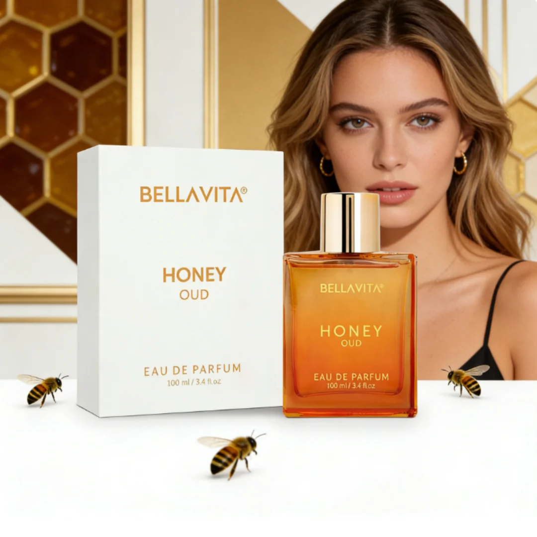 

1BellaVita Luxury Honey Oud EDP 3.4oz / 100ml Warm Sweet Amber Vanilla Long Lasting Unisex Perfume Ideal Holiday Gift