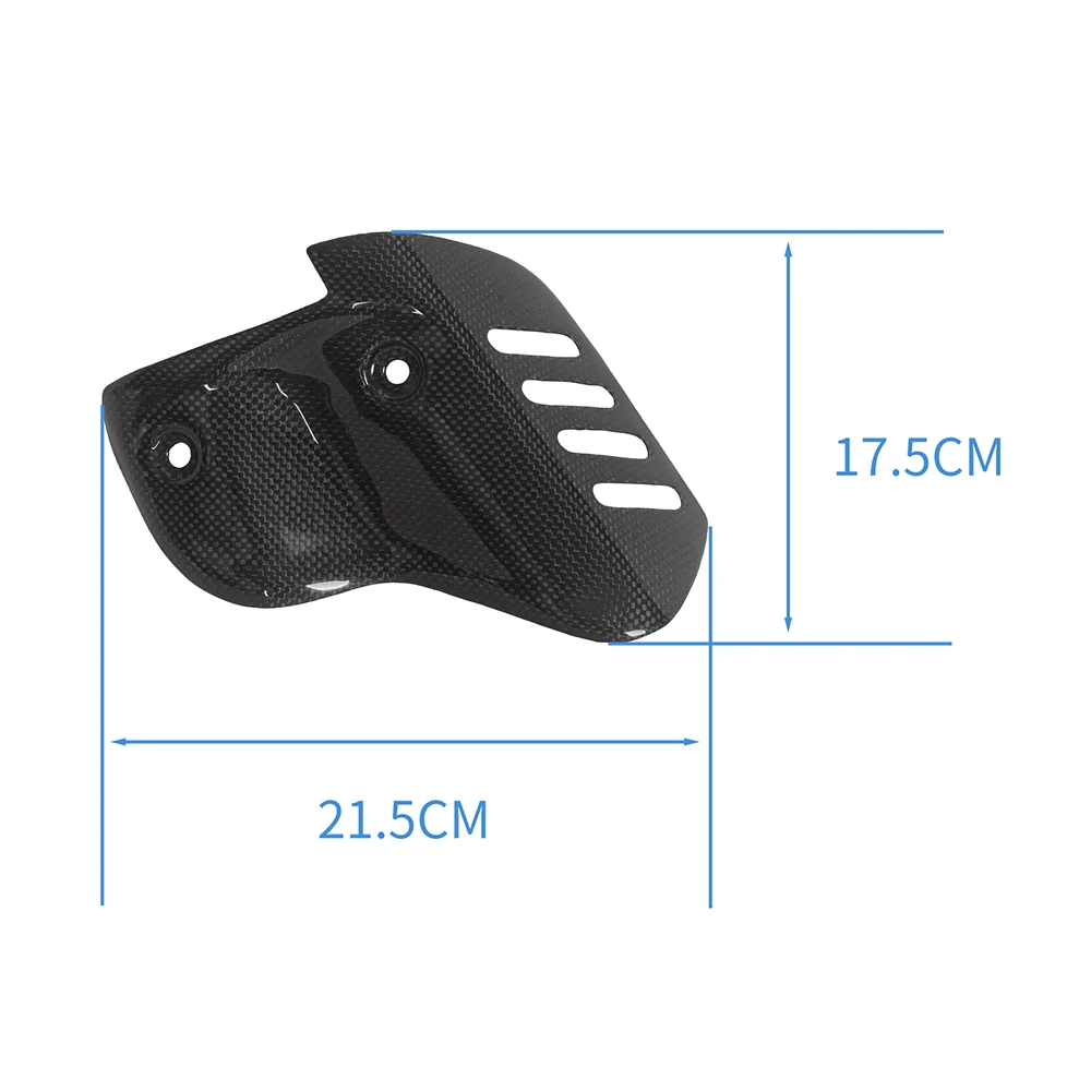 MOTO4U For Ducati 848 Carbon Fiber Exhaust Cover For Termignoni exhaust Exhaust Heat Shield Motorcycle Accessories