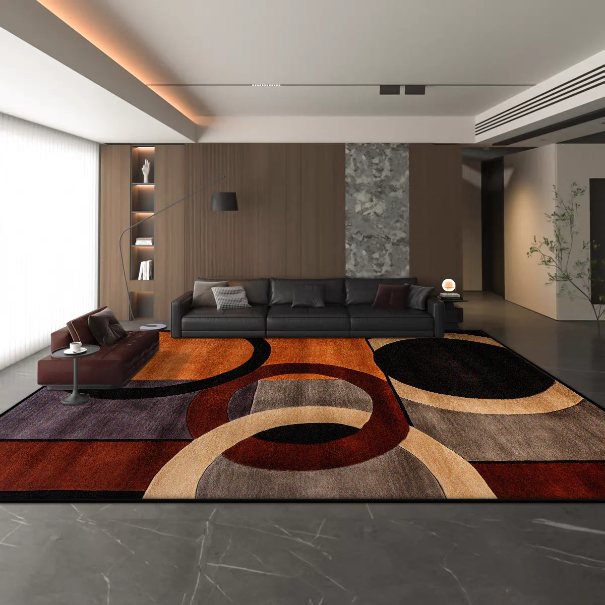 Alfombra de estilo americano moderno para decoración de sala de estar, dormitorio, cabecera, área grande, entrada de la casa, alfombra de baño absorbente antideslizante