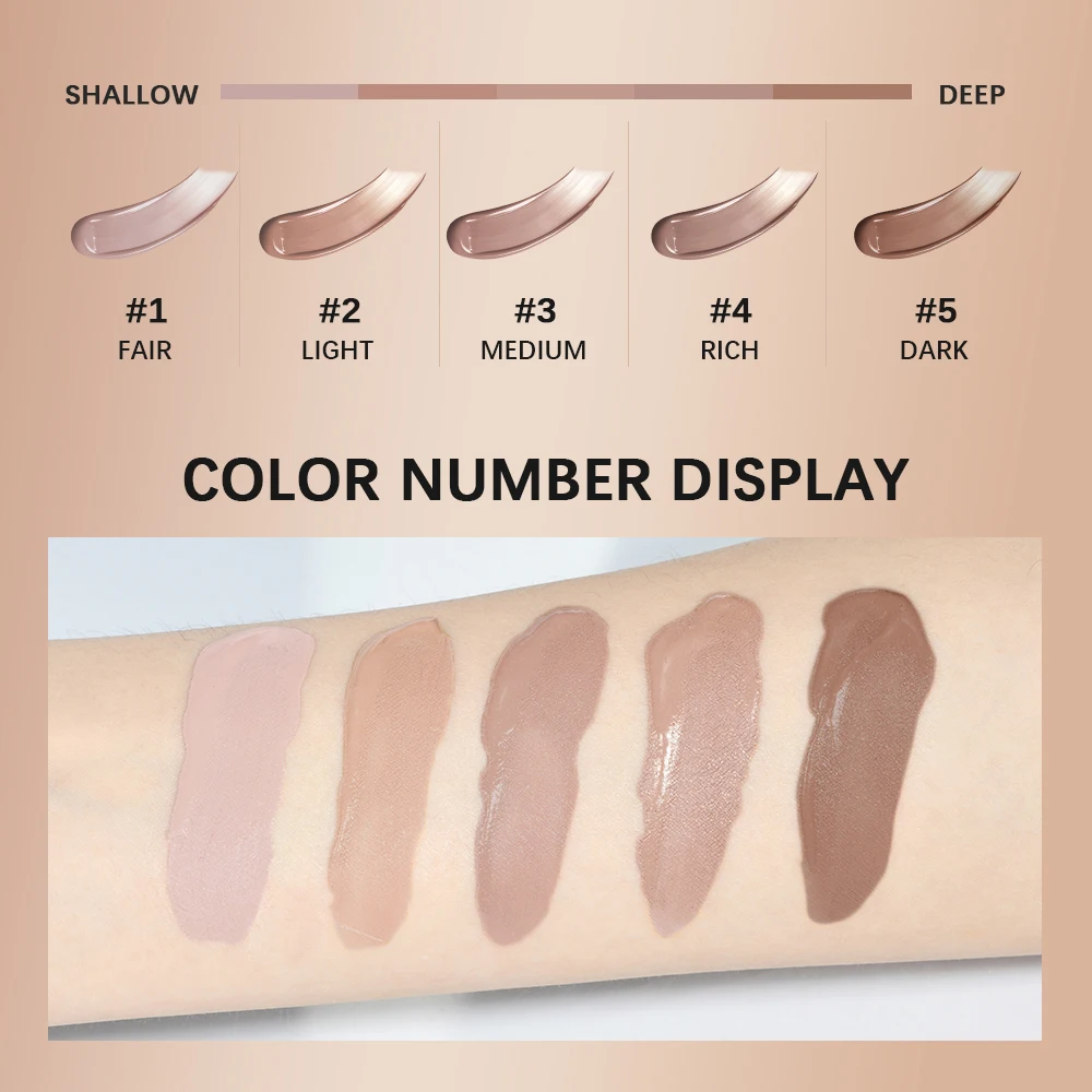 Strong Coverage Tinted Hydrating Cream Lightweight Concealer Even Skin Tone Semi-matte Finish Natural Moisturizes Face Makeup