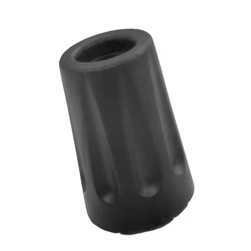 Rubber Walking Stick Tip Protector 11mm Non-slip Trekking Pole Bottom Cover Black Wear -resistant Trekking Pole Tip Protectors