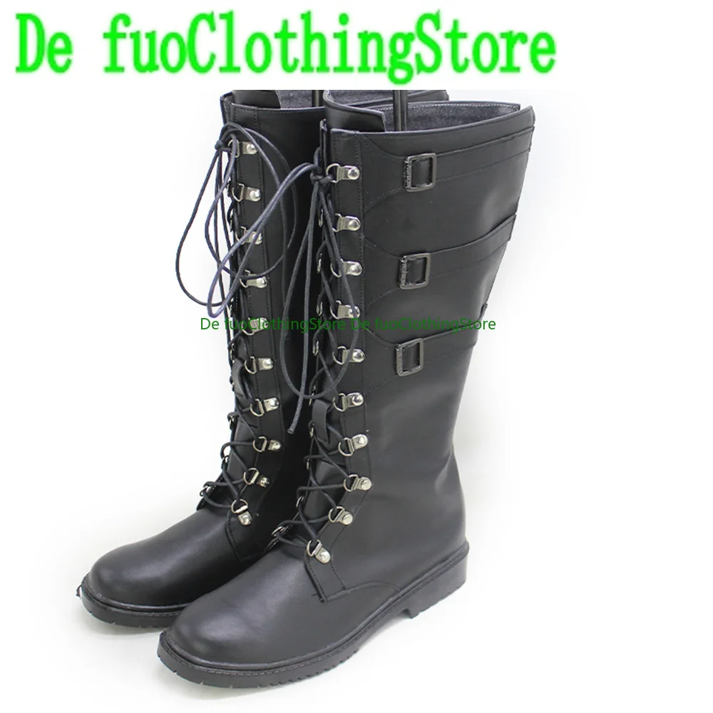 Defuo Azur Lane U47 Cosplay Schoenen Laarzen Spel Anime Halloween Schoenen Winkel