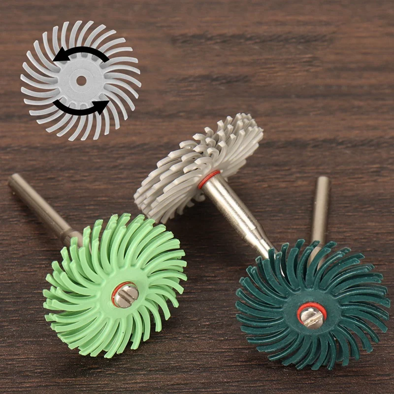 76Pcs Bristle Disc Radial Bristle Disc Kit Abrasive Brush 1/8Inch 3/2.35Mm Detail Polishing Wheel For Rotary Tool Accessories