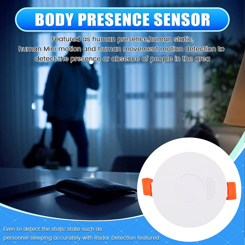 Zigbee Mmwave Human Presence Detector 220V/110V Radar Motion Sensor Relay Lux Light/Distance Detection Tuya