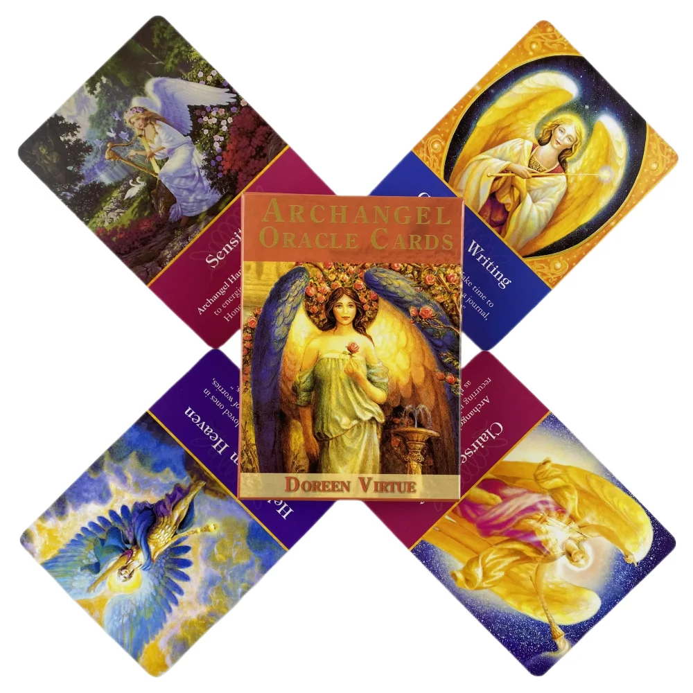 Angel Oracle Cards Game Fortune-telling Tarot Divination Visions Edition Messages Board Deck