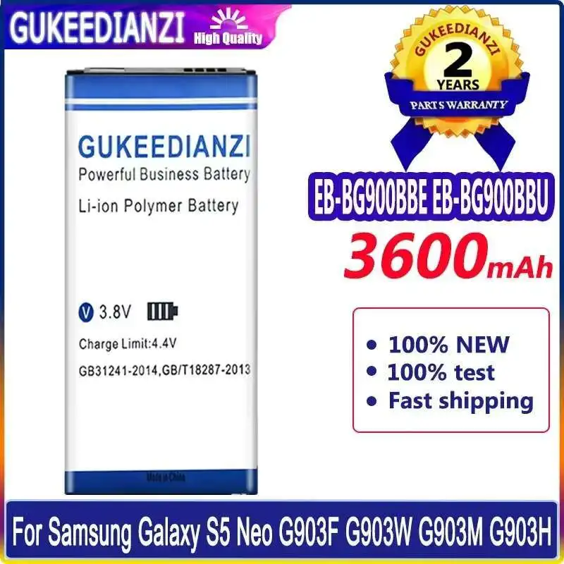 

Эффективный аккумулятор для мобильного телефона 3600 мАч для Samsung Galaxy S5 Neo G903F