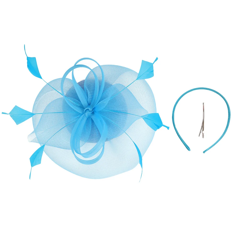 

Headband Hat Gauze Fascinator Flower Mesh Gauze Fascinator Headband Lightweight Wedding Party Tea Banquet Bride Hair Decor