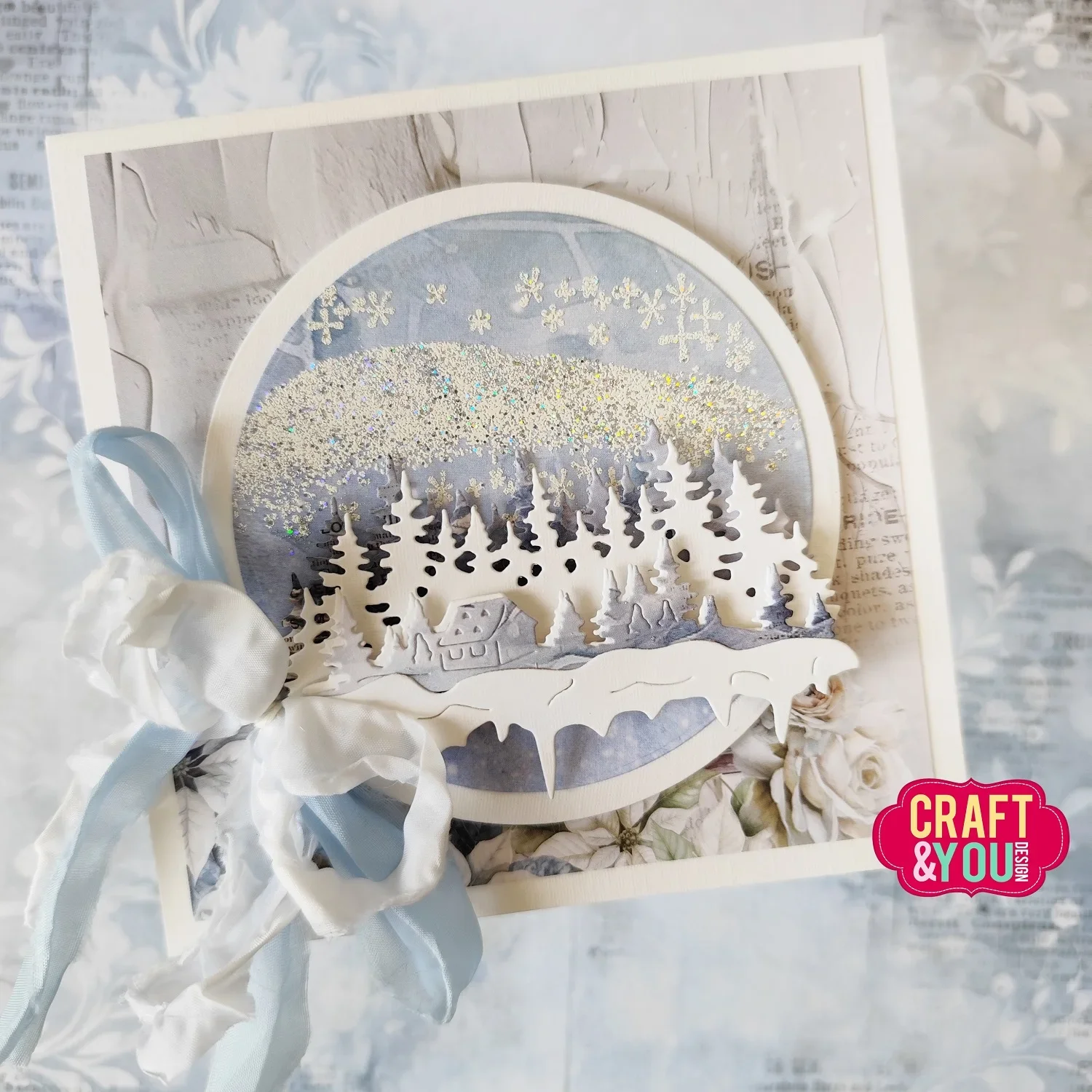 Christmas Dream Flowers Ice Cup Round Snowflakes Window Metal Cut Dies 2024 Nowe szablony do scrapbookingu Tłoczenie dekoracji fotograficznych