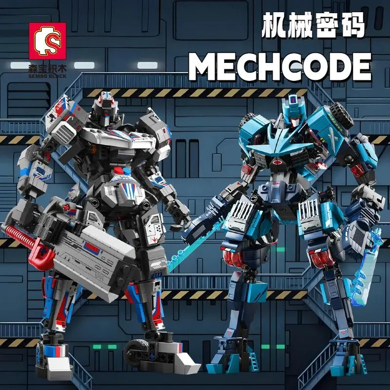 

SEMBO BLOCK Mech Building Blocks Mechanical Code Puzzle Educational Toy Model Desktop Decoration Ideal Boy Birthday Gift