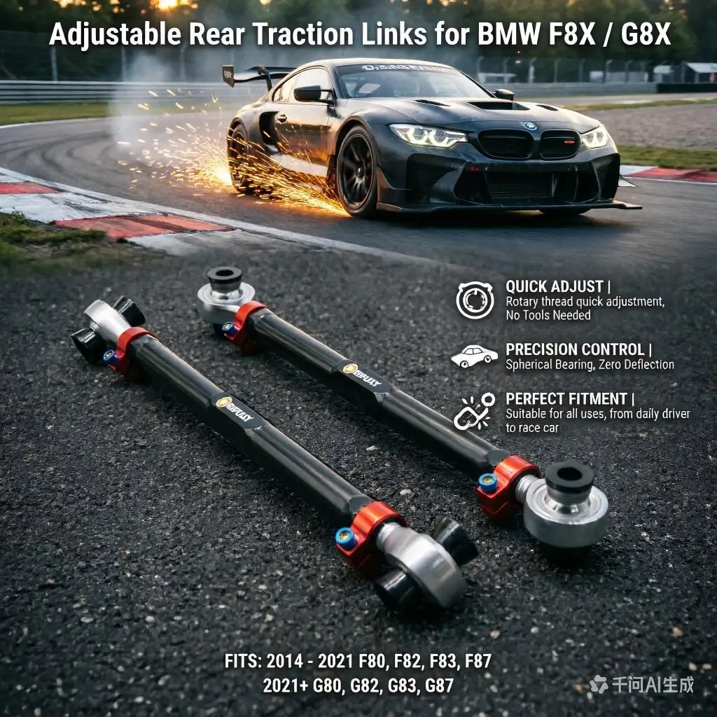 

For BMW F8X G8X M2/M3/M4 2014-2021 Adjustable Rear Traction Links