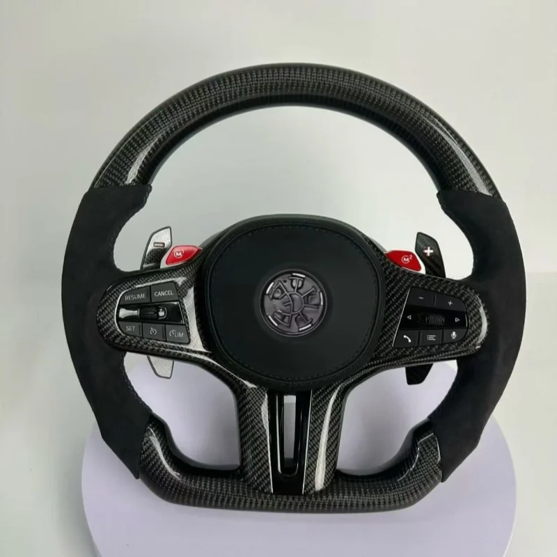 Car Steering Wheel Leather For BMW G Series G30 G31 G32 G01 G02 G87 G80 G82 G42 G20 M2 M3 Steering Wheel Interior Accessories