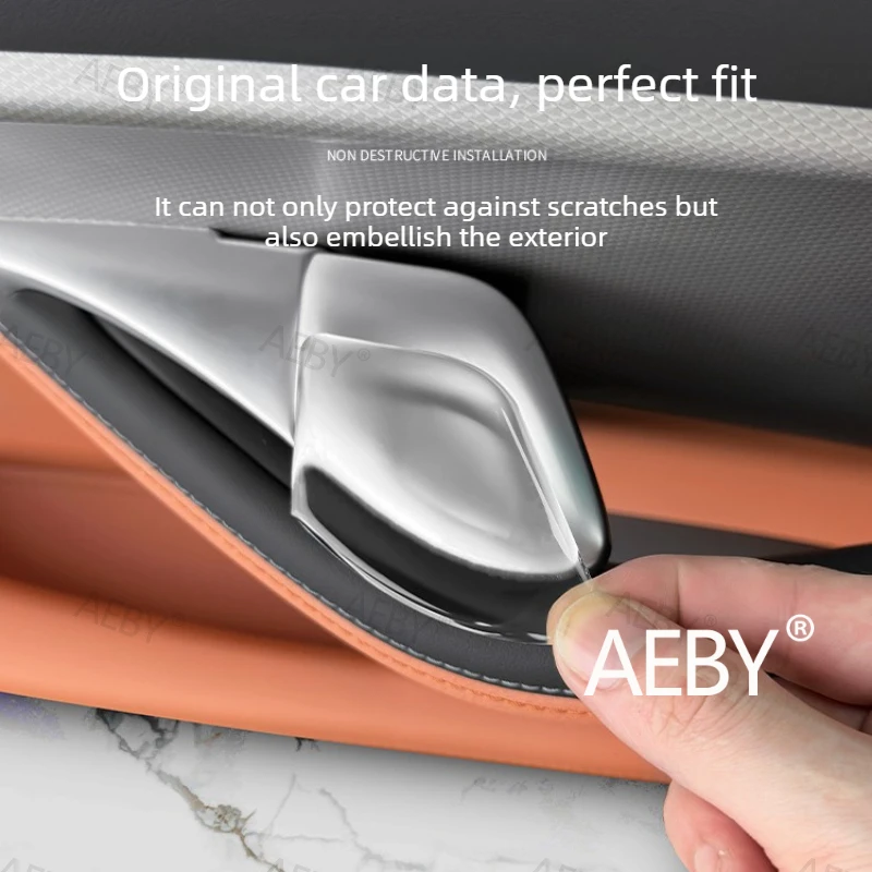 

For BYD Sealion 7 2024 Interior Door Handle Protector,Car Interior Door Handle Decal,Scratch Proof,interior stickers,door handle