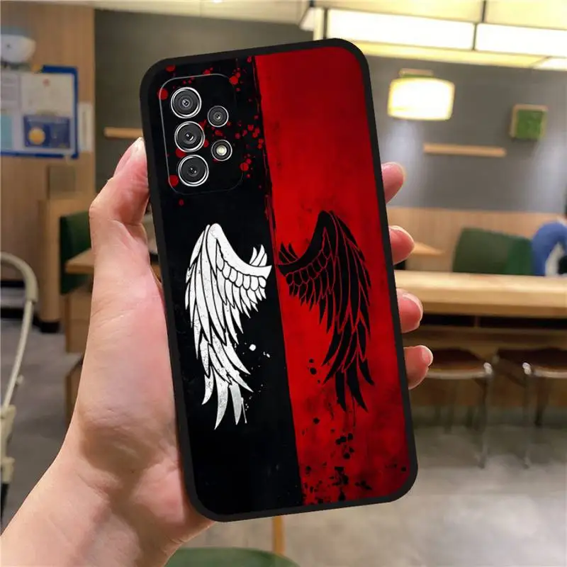 Wings Of The Devil Angel Phone Case For Samsung S20 Lite S22 S30 Ultra S21 Fe S10 S9 E Plus Macia Soft Silicone Cover