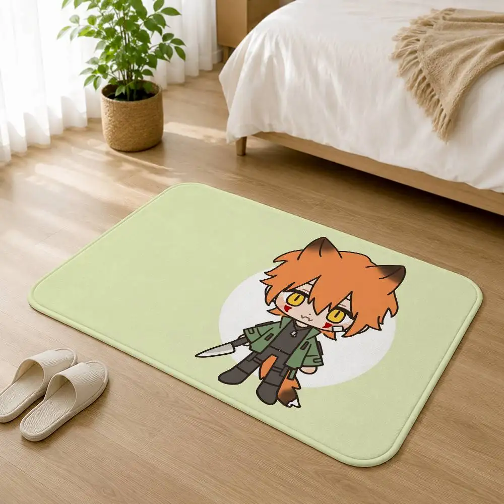 R-Ren Hana Boyfriend to Death BTD Short Plush Anti-Slip Door Mat Soft Floor Mat for Home Entrance