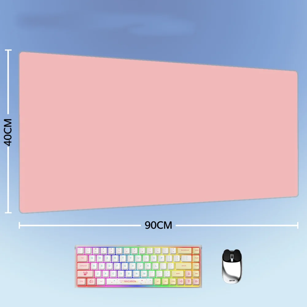 Pure Colorful Mouse Pad PC Black White Pink Blue Gamer Mousepad XXL Keyboard Rug Laptop Gaming Rubber Desk Mat