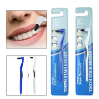 50Pcs Portable Hygiene Tool Teeth Polishing Clean Pick Tooth Stain Eraser Tartar Remover Whitening Dental Plaque Brush