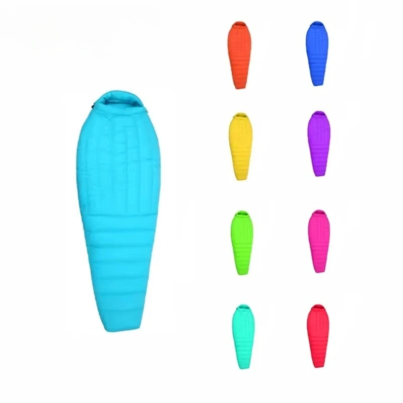 Ultra Light Goose Down Sleeping Bag Winter Outdoor Camping Comfortle Warm