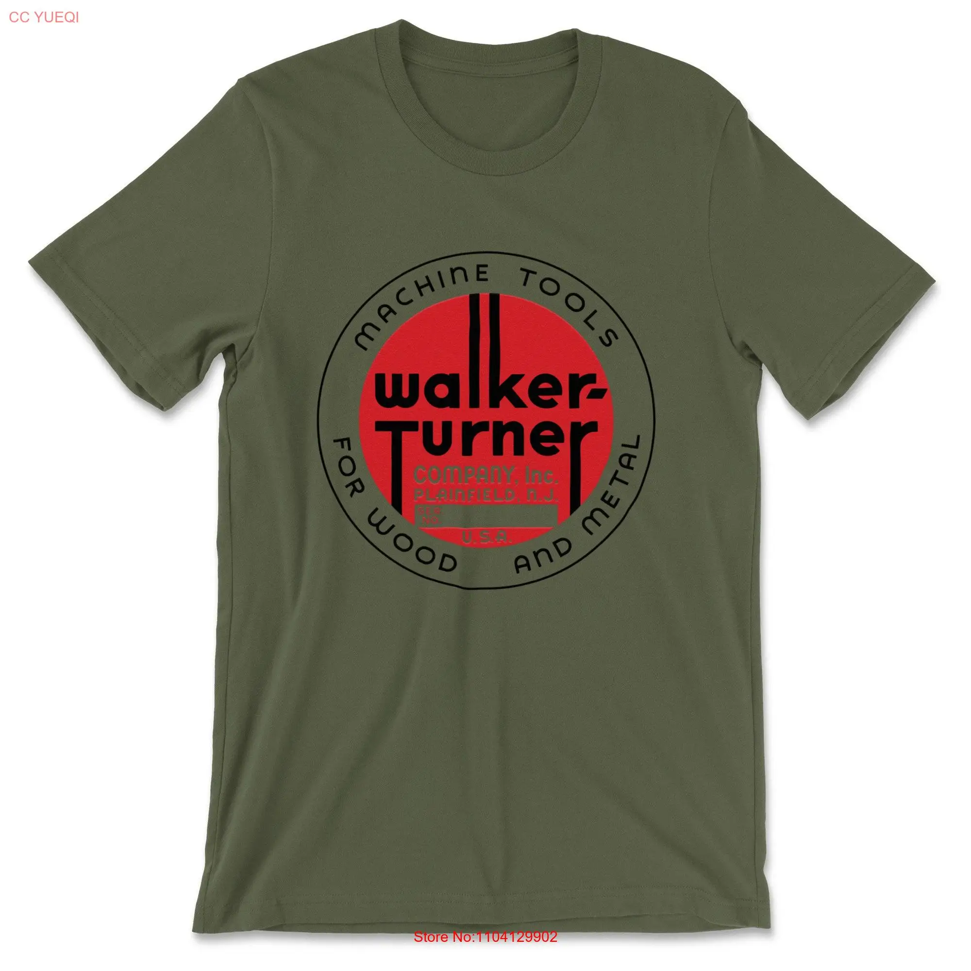 Walker Turner Round Emblem Red Black Clear T Shirt Multiple Colors long or short sleeves