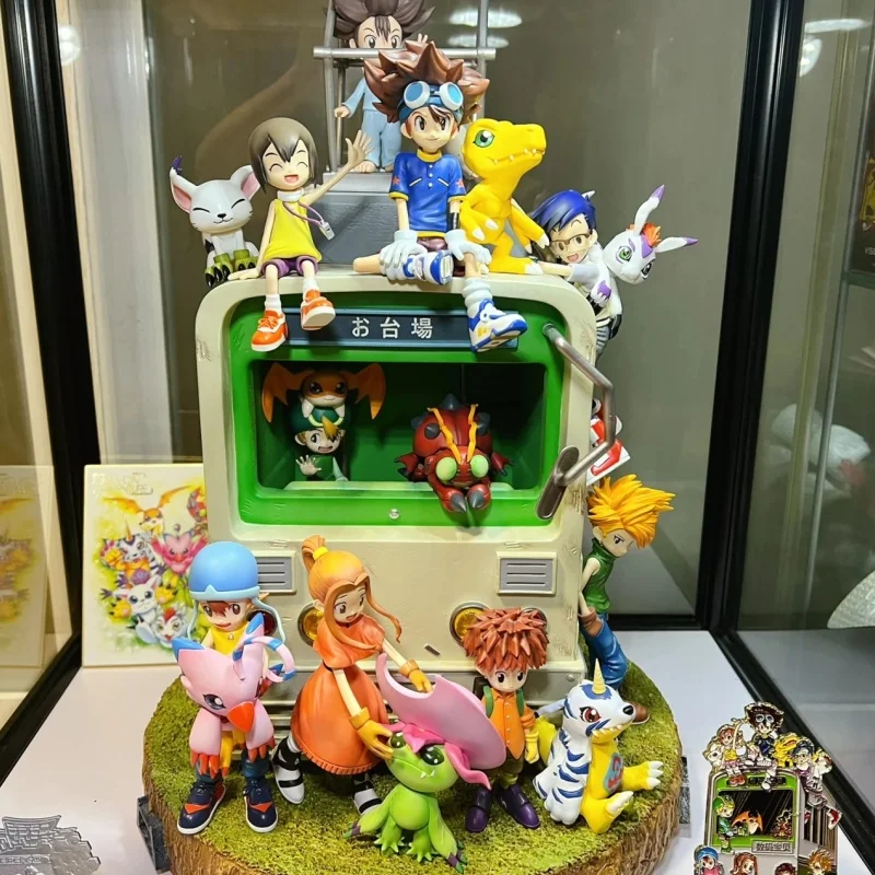 

Digimon Adventure 34cm Pvc Figure Anime Family Portraits Figure Statue Model Doll Collection Room Decoration Toys Birthday Gift