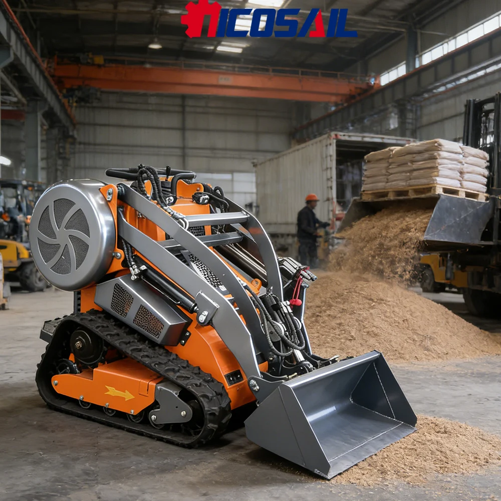 

Компактный мини-погрузчик Nicosail для ферм, садов и узких пространств: погрузка, разгрузка, простое управление