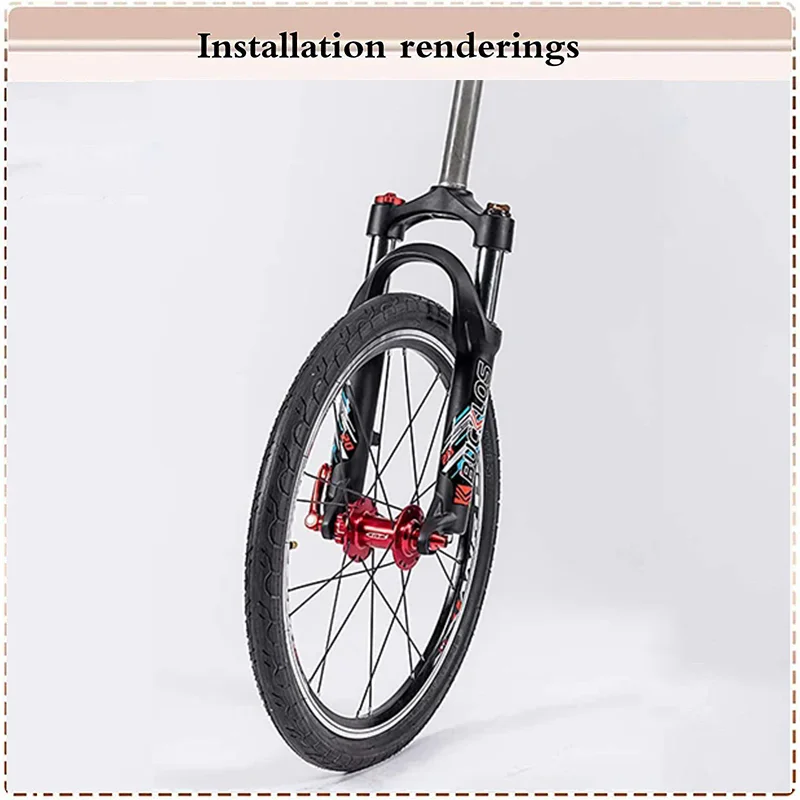 

BUCKLOS Bike Fork 20 Inch Suspension Oil Spring Bicycle Front Fork MTB 9*100mm Quick Release Disc Brake Cycling Fork Bike Parts